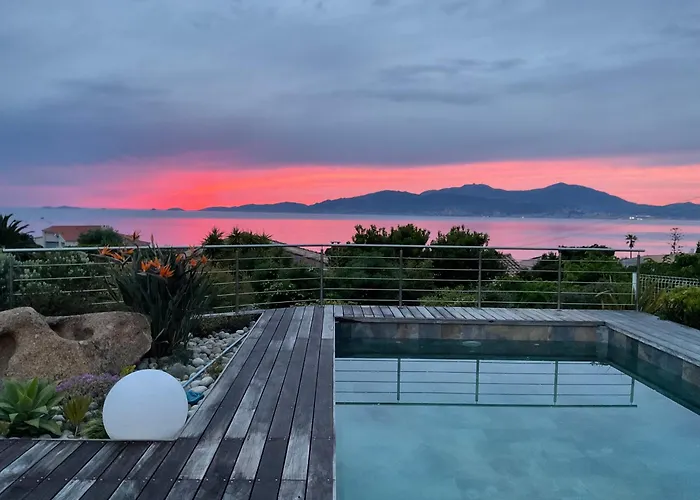 4 Etoiles 3 Vue Ajaccio Villa Pietrosella